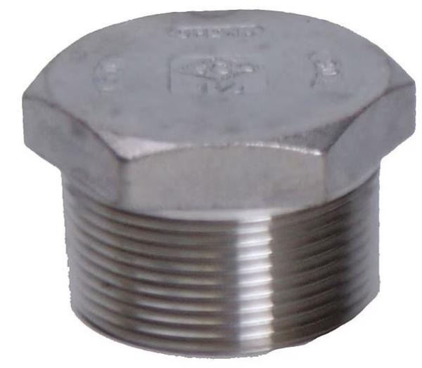 2 Inch Hex Head Plug, 304SS 150Lb