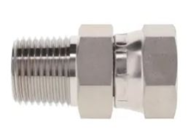 1/4 NPTF(M) x 3/8 NPSM(F) Swivel Adapter