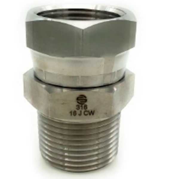 1 NPTF(F) x 1 NPSM(F) Swivel Adapter