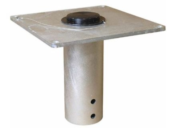Davit Crane Socket Base- Galvanized