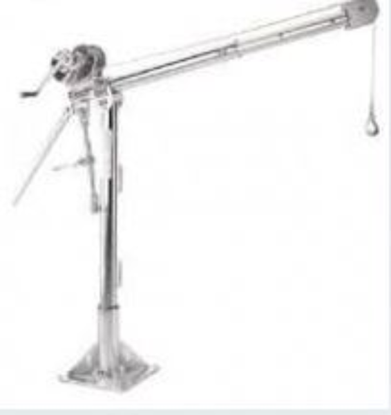 Davit Crane W/ SPUR Gear Hand Winch, SS
