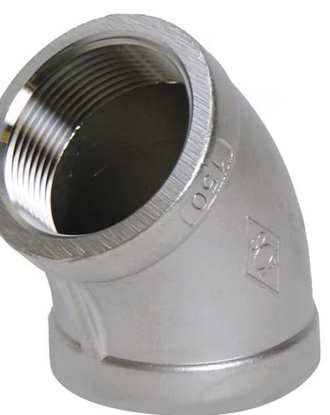 1 In Female Elbow 45 Degree, 304SS 150Lb