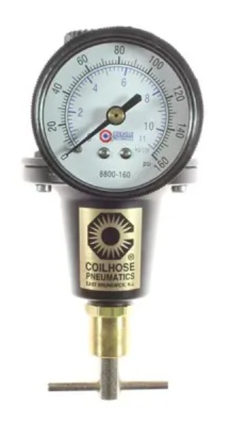 Heavy Duty Series Regulator, 1/4in, Gauge, Tamperproof