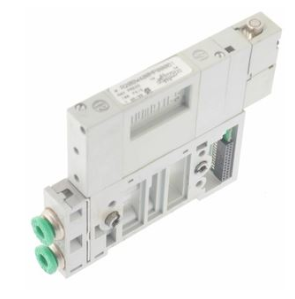 Numatics 2002 Series Valve, Spool & Sleeve, Single 24VDC Solenoid, Spring Return, 1/4" Push-In Tube Ports, Single Z Board