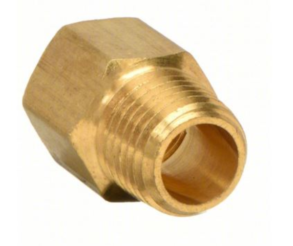 Brass Adapter, 1/4 x 1/4