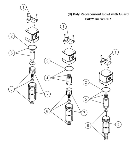 Poly Replacement Bowl with Guard