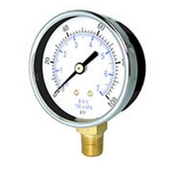 Gauge, 0-60 psig, 1-1/2 dial  1/8 btm