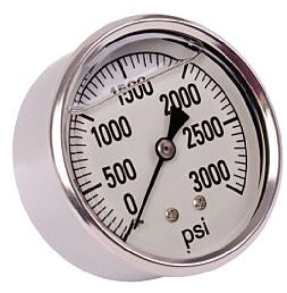 Gauge, 0-3000 psig