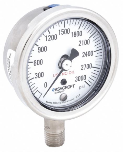 Gauge, 0-3000 psig