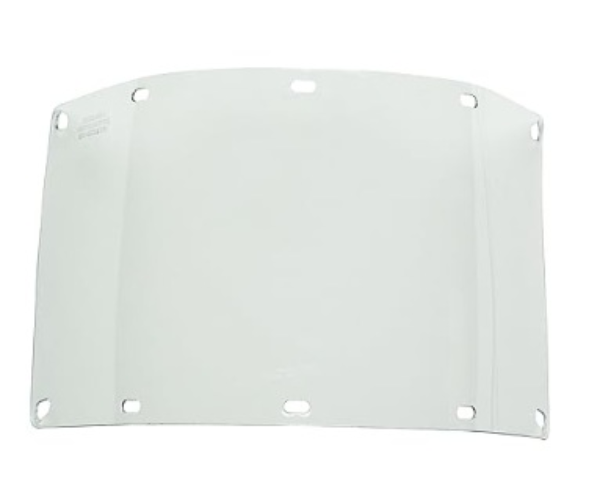 Clear, Heat-Formed Polycarbonate Visor 7" X 15" X 0.040" For Use With Sentinel 2 Headgear Only