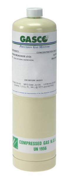Gas, test (10 ppm CO)