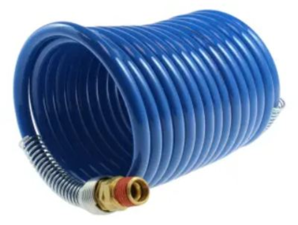 Coilhose Stowaway Coil, 1/4in ID x 50ft, 1/4 MPT Rigid