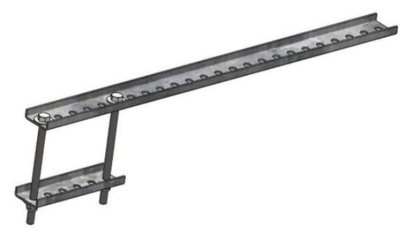 24 INCH BRACKET FOR GORBEL RUNWAY