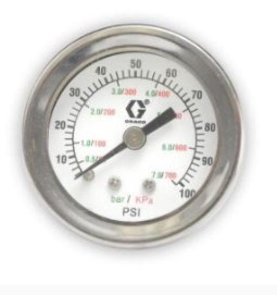 Gauge, Pressure, Panel Mt, 1.5In
