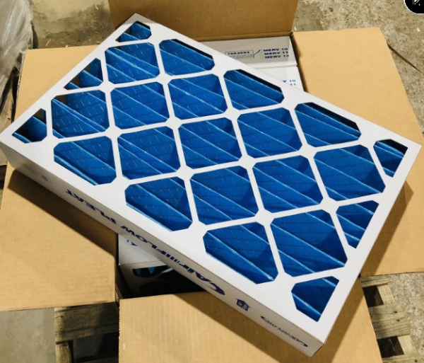 Pleated Filter, Std, 16x25x4, 6/case, Merv 10, Sold per Case