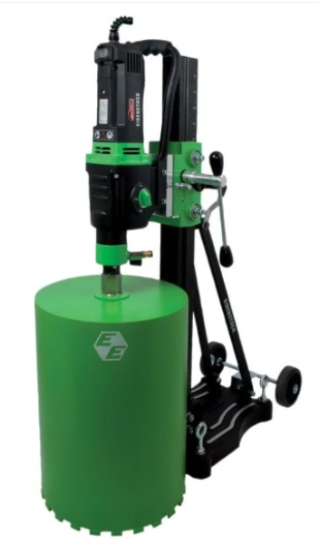 3 Speed Core Drill Motor w/Stand and Vac. Pump