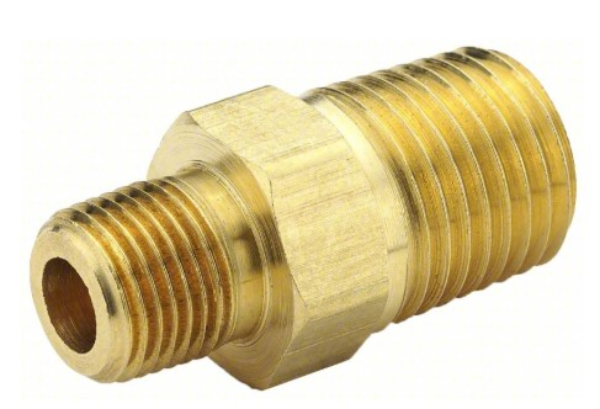 3/8 x 1/4 Reducing Hex Nipple