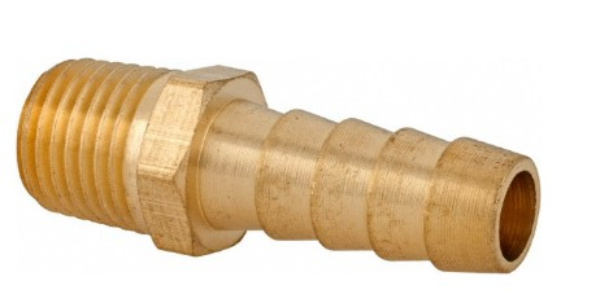 1/4 Hose Barb x 1/8 NPT Male Adapter