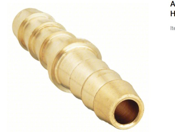 5/16 Hose Barb x 5/16 Hose Barb Mender