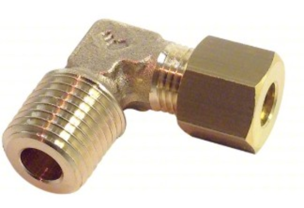 Elbow, Male, 8mm od x 1/4 npt, Brass