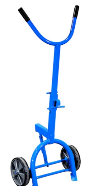 Hand-Stand Drum Truck, 2 Wheel, Rubber Mold-On Wheels
