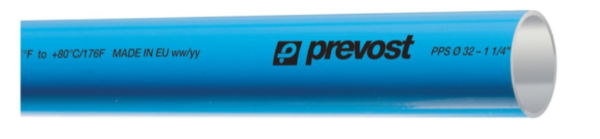 40mm OD x 20Ft Long Blue Aluminum Pipe