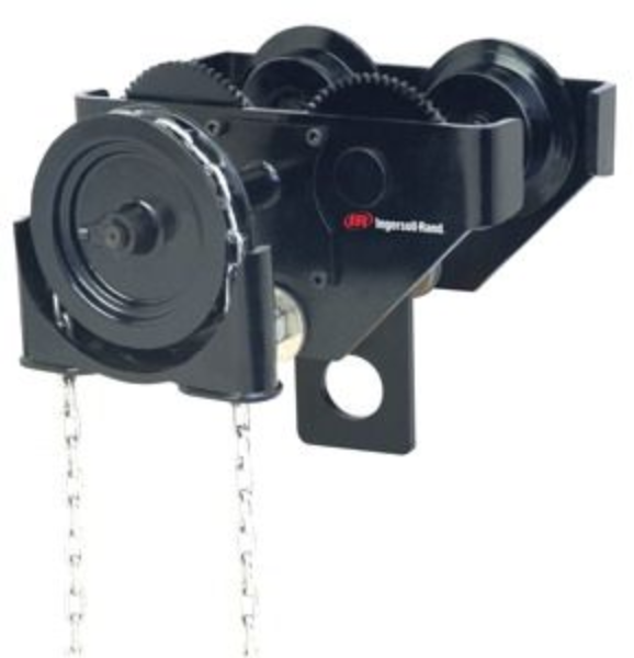 1 TON GEAR DRIVE TROLLEY W/10 DROP FOR 8 IN BEAM