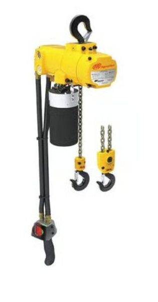 HOIST, AIR, 1/2 TON, CLK SERIES, STEEL HOOKS, 12' LIFT, 8 DROP