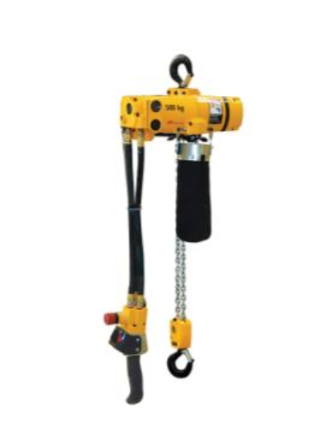 HOIST, AIR, 1/2 TON, CLK SERIES, STEEL HOOKS, 10' LIFT, 6' DROP
