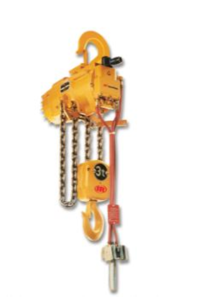 Hoist, Air, 1-1/2 Ton, Hlk Series, Steel Hooks, 15ft Lift, 6ft Drop