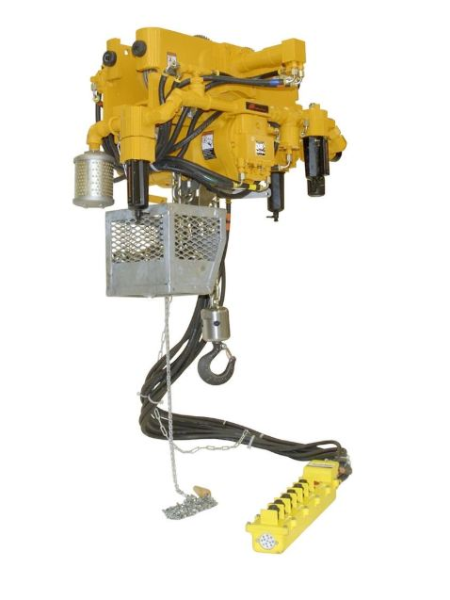 HOIST, AIR, 2 TON, HLK SERIES, STEEL HOOKS, 10' LIFT, 6 DROP