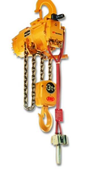 HOIST, AIR, 3 TON, HLK SERIES, STEEL HOOKS, 26' LIFT, 23 DROP