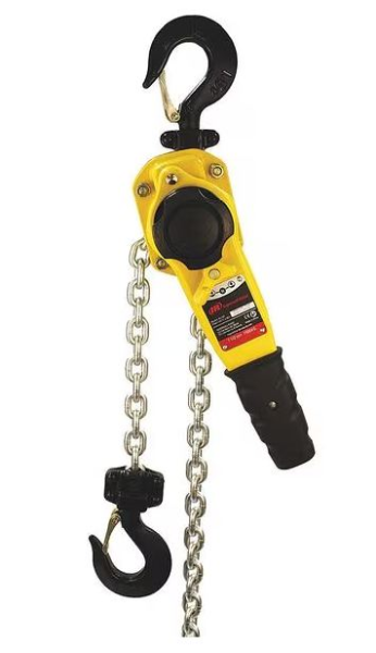 LEVER HOIST, OVERLOAD