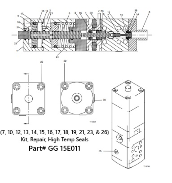 Kit, Repair, High Temp Seals