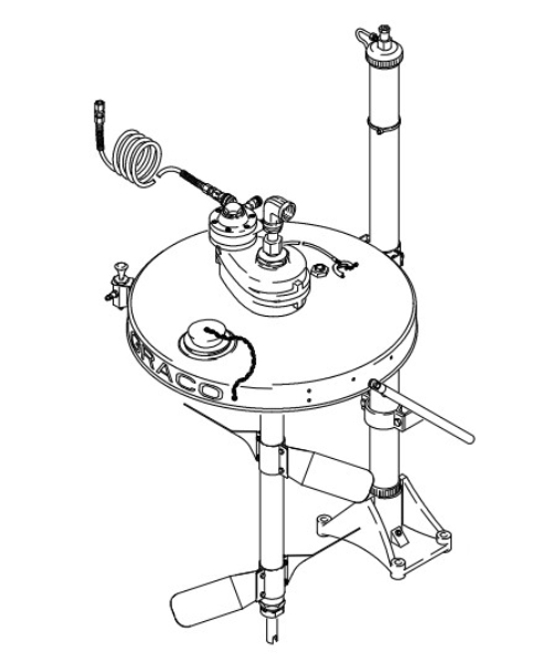 Dispenser, Elev/Drum Cover/Agitator