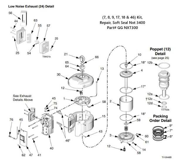 KIT, REPAIR, SOFT SEAL NXT 3400