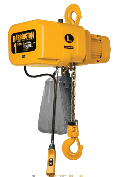 1 TON ELECTRIC HOIST W/10 FT. LIFT