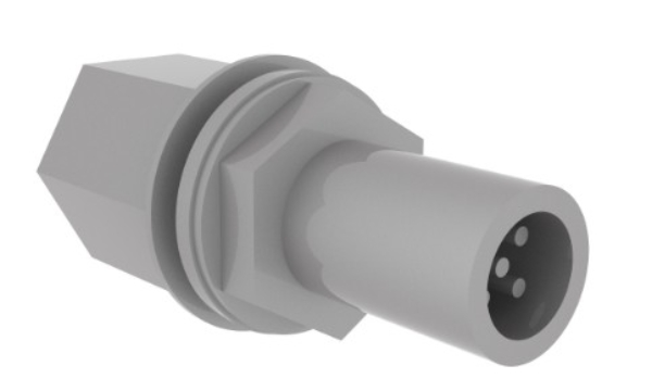 Connector, Thru, M12, Mxf