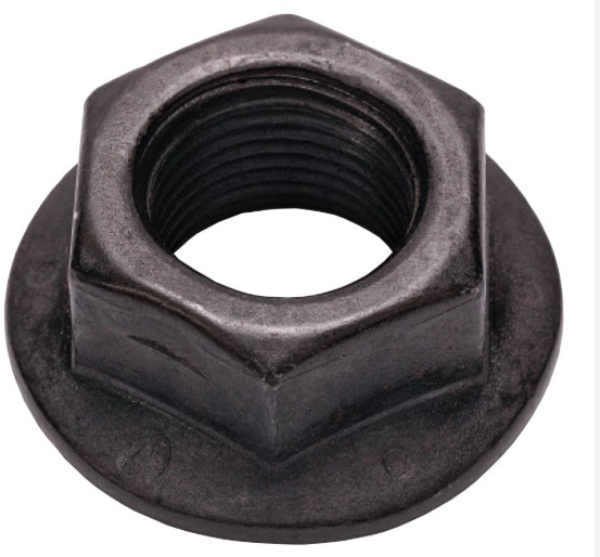 Flange Nut, M4 Zinc Plated Carbon Steel
