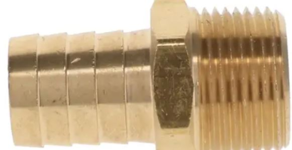 5/16 Hose Barb x 3/8 NPT Male Adapter
