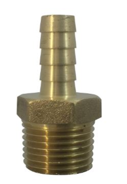 3/8 Hose Barb x 1/2 NPT Male Adapter