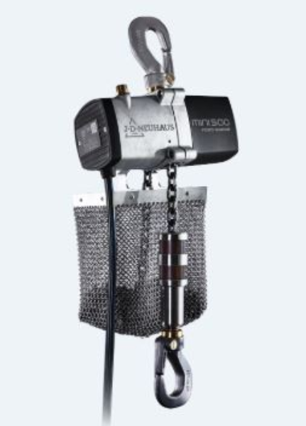 Mini Air Hoist, 1100 Lb Cap, Stainless Package.