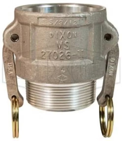 Dixon 2 in. Stainless Steel Cam & Groove Quick Couplings  MNPT to F Cam Lock