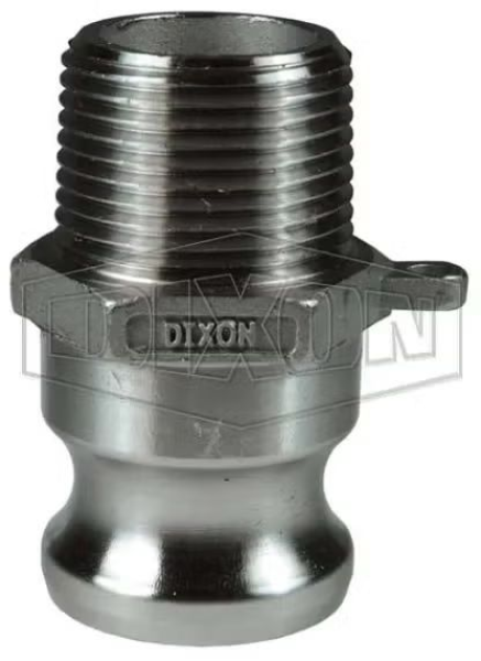 Dixon 2 in. Stainless Steel Cam & Groove Quick Couplings MNPT to M Cam Lock
