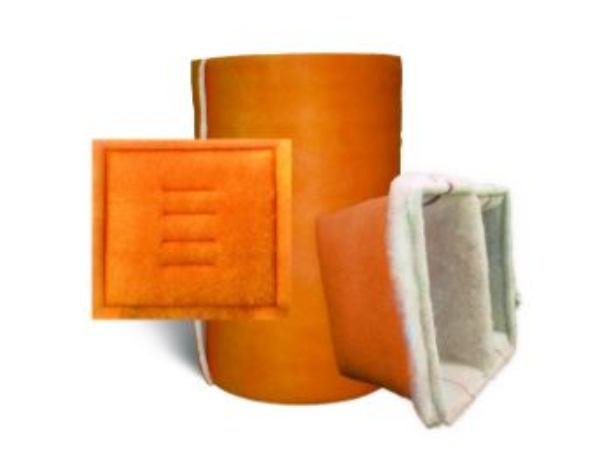 20 In x 20 In, Panel Media, Orange/White with Tack On Exit