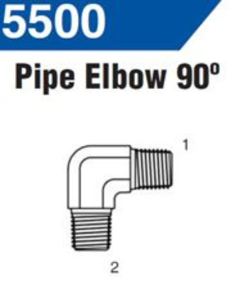 1 x 3/4 Male Elbow, Steel
