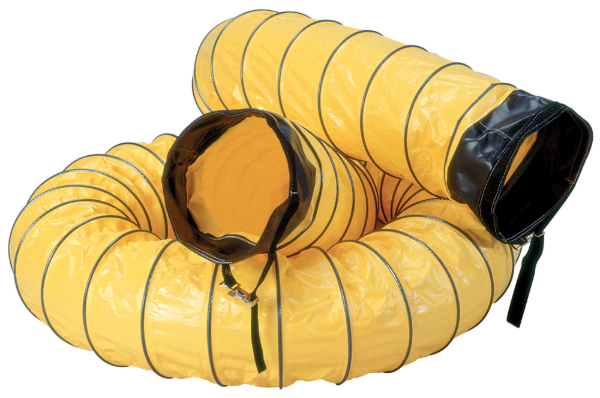 8in. X 6 Ft. Ventilation Duct w/Cuffs 180 Degrees Maximum Temperature