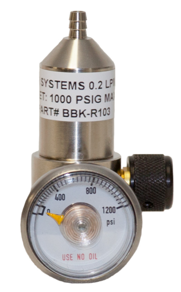 Regulator w/Gauge For 105 Liter Size 6D 300Cc Pre-Set Flow(Lg. Calibration Cyl.)
