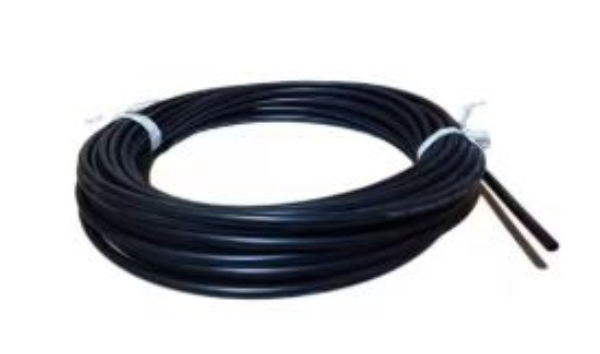 Plastic tube -  8/6 mm, black