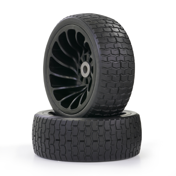 TIRE, POLYURETHANE, BLACK, 11 IN